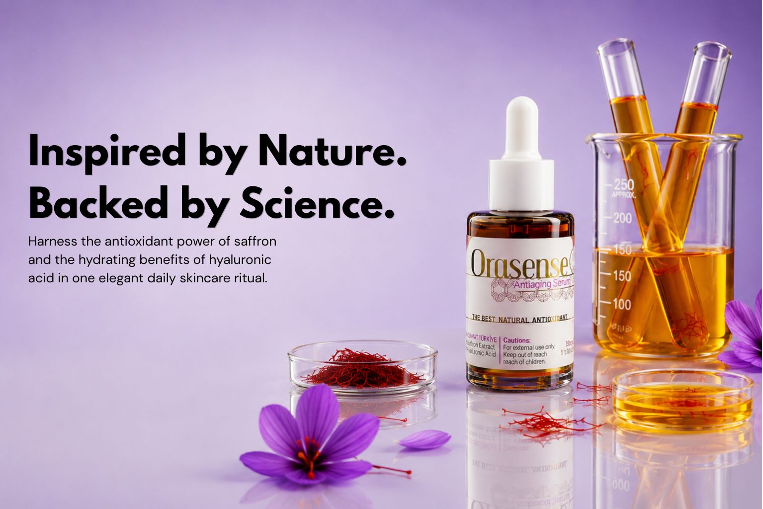 Saffron base skincare products